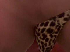 Leopard Thong