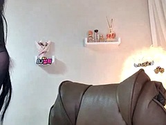 アジア人, デカパイ, 茶髪の, 韓国人, 一人