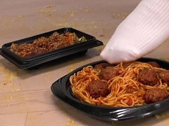 School Lunch Mess - Misaki Okina’s Playful Food Crush