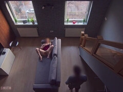 I Openly Masturbate While My Stepbro Got Home and Watched Me Till I Cum