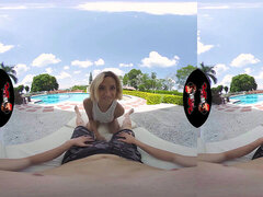VRLatina - Pool Side bang With marvelous Colombian - 5K VR
