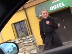 Amatéri, Veľké kozy, Kuřba, Brunetka, Auto, Hd, Vonku, Z pohľadu účastníka