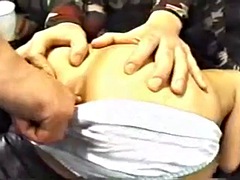 항문, 아시안, 그룹, 일본인, 청소년, 젖가슴