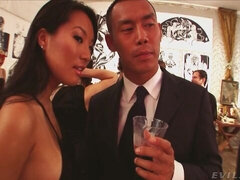 Asiatisk, Stora tuttar, Sperma i munnen, Sperma shot, Latex, Slick, Milf, Tuttar