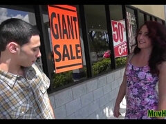 Savannah Fox is a hot MILF who loves to watch her young studs get laid