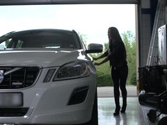 Blasen, Auto, Hundestellung, Hd, Natürlichen titten, Muschi, Reiten, Titten