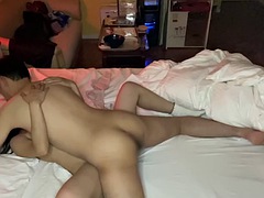 Amatör, Asiatisk, Par, Creampie, Japansk, Bröstvårtor, Pov, Tuttar