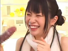 Divine Japanese GF Lemon Mizutama receiveing a cumshot on her face