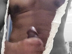 Big Black Indian Cock Masturbation Solo Cumshot