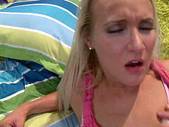 fortunate Addison Cain lets James Deen take care of her