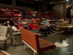 Blondine, Pik sutte, Dominerende, Kvinde, Ydmidelse, Hård sex, Slave, Sprøjter