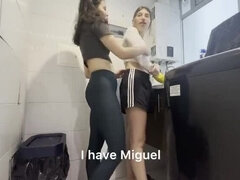 Hot Latina Stepsister Helps Me Wash Clothes - Lesbian Pussy Eating & Dirty Fun