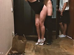 Amateur, Mamada, Engañando, Cornudo, Español, Intercambio de parejas, Trio, Esposa