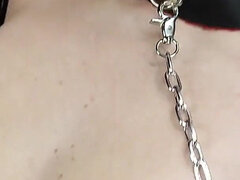 Latex Officer Fucks His Latex Prisoner with a Strap-on
