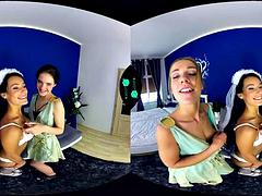 Tridimensionnel, Sucer une bite, Léchez, Pov, Réalité, Plan cul à trois