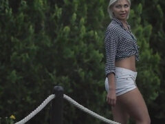 18, Fantastisk, Blondine, Pik, Fødder, Fodjob, Hd, Bryster