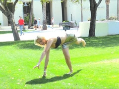 Anale, Toccando, Lingerie, Orgasmo, Pubblico, Solo, Calze, Giochi