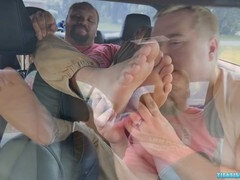 Bondage domination sadisme masochisme, Voiture, Rondelette, Pieds, Homosexuelle, Léchez, Chaussettes, Suçant