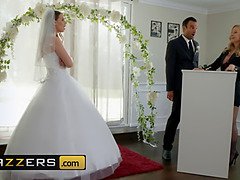 Husband and bride to be get shared by hot milf