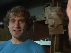 Kinky stud Ross Bailey getting a double dose of penis