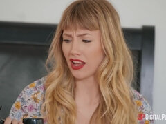 Blonde Seduction in Bedroom Sparks Wild Romantic Heat