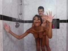 フェラチオ, バック, 顔射, Hd, 自然山雀, 馬乗り, シャワー, ガリガリ