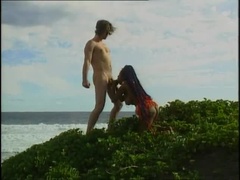 Black and White Beach Sex with Crazy Pussy - Backey Jakic Fucked Hard