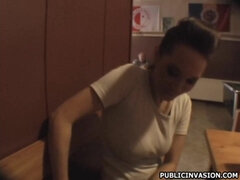 Indulge in Lea's daring brunette charm with multilingual passion