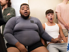 Black dude with fat ass endures young white dick in many ways