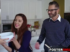 Daddy fucks foster daughter next to s. mom
