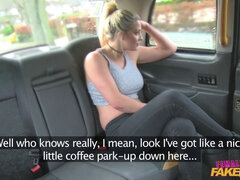 Rebecca More & Sienna Day get wild with each other in fake taxi - intense lesbian action with orgasms galore!