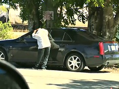 Anal, Stor kuk, Svart, Ebenholts, Sätta munkavle på, Homosexuell, Mellanrasig, Utomhus