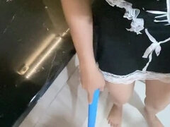 Hot Indonesian Maid Clarelia Gets Brutal Doggy Style Fuck by Jamsen - Homemade HD Sex
