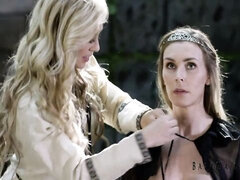 Traseiro, Loiroa, Beijar, Lésbica, Lambendo, Mãe gostosa, Ao ar livre cartaz de rua outdoor, Xoxota