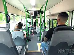 Brunette, Bus, Tjekke, Pik, Ældre kvinde, Monster