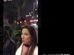 BLACKEDRAW French Dame Secret Hook Up With 2 BBCs