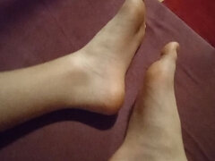 Beautiful White Legs From Which I Take off My Socks