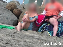 Enthousiasteling, Blond, Gevangen, Bedriegen, Flashing, Vriendin, Openbaar, Bekijker