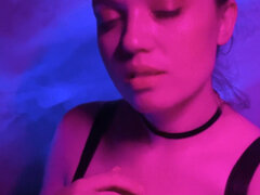 흑갈색 머리, 귀여운, 유럽인, 자연의 가슴, 혼자