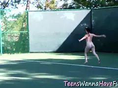 Blondie teenage gets fingered
