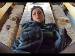 Blow-job, Fuck and Cum Playing with My Impotent Husband Friends While Wearing a Fur Coat Ep 240