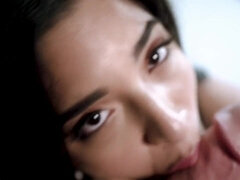 Gros seins, Sucer une bite, Plantureuse, Éjaculation interne, Hard, Fille latino, Seins naturels, Pov