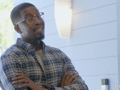 Κώλος, Μαύρος, Ξανθιά, Σε στάση σκύλου στα τέσσερα, Μαλλιαρός, Φυσικά βυζιά, Χτύπημα, Βυζιά