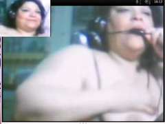 Mulher linda e grande, Câmera de web webcam