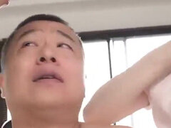 Asiatique, Sucer une bite, Petite femme, Plan cul à trois