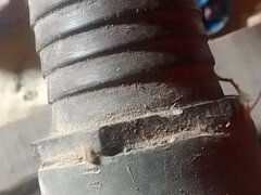 Leie, Indisch, Masturbation, Im freien, Solo