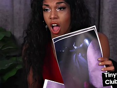 Black SPH domina humiliates small cocks in dirty talk video