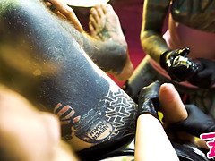 Uretra dominates slave with sound, ass fucking and more in wild threesome with panties and toys