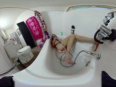 Leie, In den arsch, Bad, Grosser kitzler, Grosse titten, Masturbation, Solo