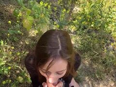 POINT OF VIEW Hiking Trail Suck off w/Small Romanian Beauty Nadia Noja [Partial Vid]